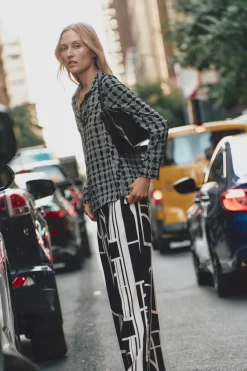 Fashion CAMISA ESTAMPADO GEOMÉTRICO Mujer Camisas / Blusas