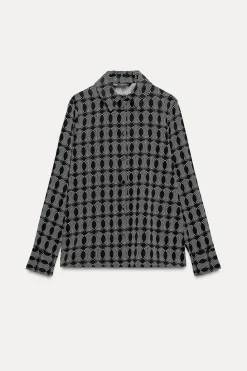 Fashion CAMISA ESTAMPADO GEOMÉTRICO Mujer Camisas / Blusas