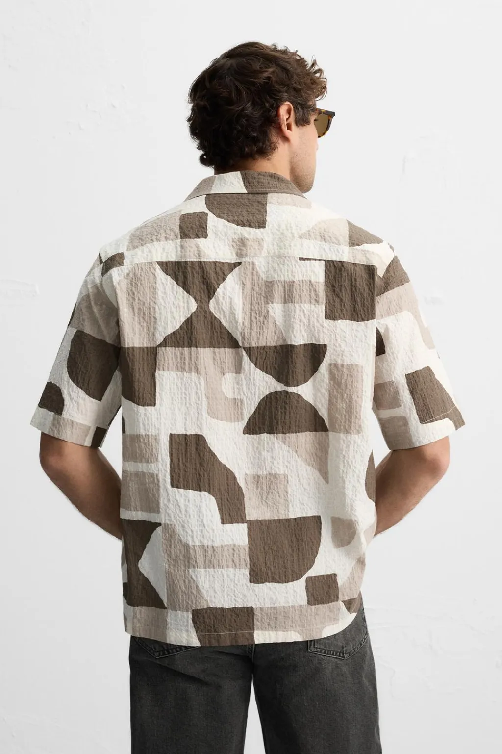 Online CAMISA ESTAMPADO GEOMÉTRICO Hombre Camisas