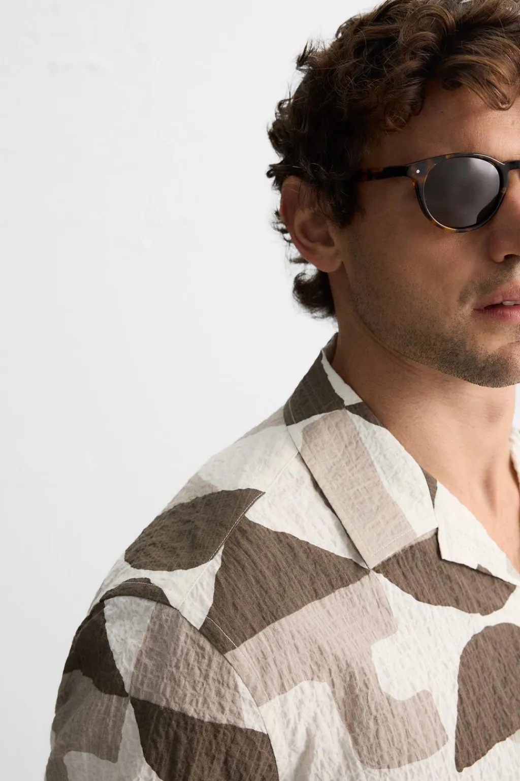 Online CAMISA ESTAMPADO GEOMÉTRICO Hombre Camisas