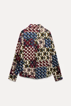 Hot CAMISA ESTAMPADO GEOMÉTRICO Mujer Camisas / Blusas