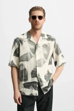 Clearance CAMISA ESTAMPADO GEOMÉTRICO Hombre Camisas