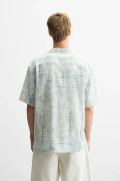 Online CAMISA ESTAMPADO MOSAICO Hombre Camisas