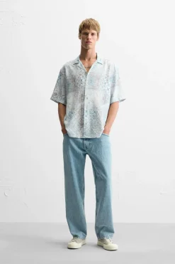 Online CAMISA ESTAMPADO MOSAICO Hombre Camisas