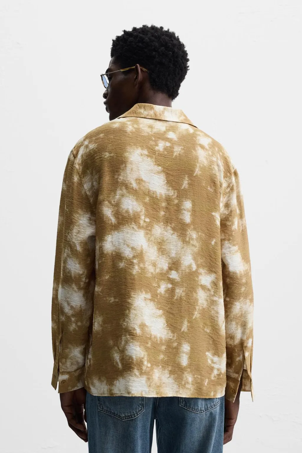 New CAMISA ESTAMPADO TIE DYE Hombre Camisas