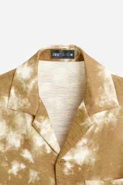 New CAMISA ESTAMPADO TIE DYE Hombre Camisas