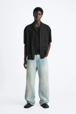 Outlet CAMISA ESTRUCTURA Hombre Jerséis / Chaquetas|Camisas