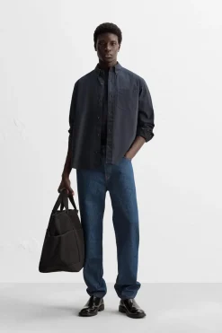 Hot CAMISA ESTRUCTURA ALGODÓN Hombre Camisas