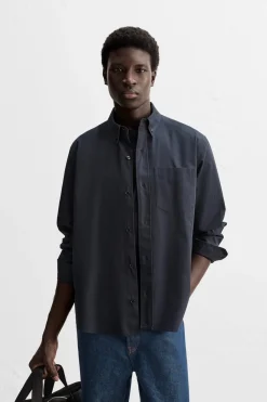 Hot CAMISA ESTRUCTURA ALGODÓN Hombre Camisas