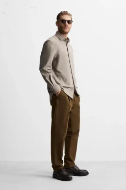 Hot CAMISA ESTRUCTURA ALGODÓN Hombre Camisas