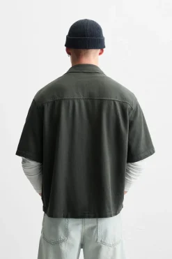 Fashion CAMISA ESTRUCTURA BOLSILLOS Hombre Camisas