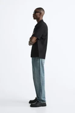 Hot CAMISA ESTRUCTURA CON VISCOSA Hombre Camisas