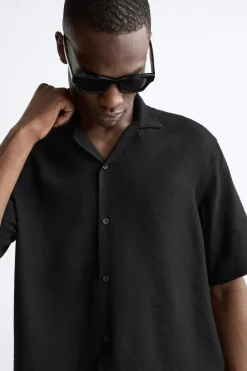 Hot CAMISA ESTRUCTURA CON VISCOSA Hombre Camisas