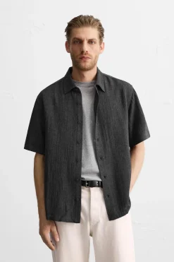 Discount CAMISA ESTRUCTURA CON VISCOSA Hombre Camisas