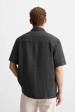 Discount CAMISA ESTRUCTURA CON VISCOSA Hombre Camisas