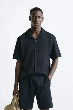 Fashion CAMISA ESTRUCTURA CUADRILLÉ Hombre Camisas