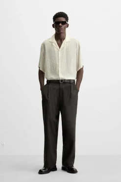 Hot CAMISA ESTRUCTURA CUADRILLÉ Hombre Camisas