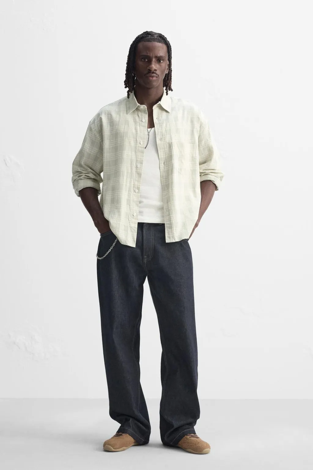 Online CAMISA ESTRUCTURA CUADROS Hombre Camisas