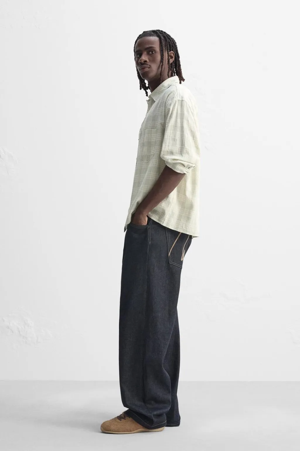 Online CAMISA ESTRUCTURA CUADROS Hombre Camisas