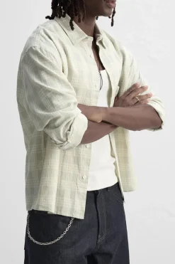 Online CAMISA ESTRUCTURA CUADROS Hombre Camisas