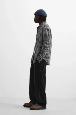 New CAMISA ESTRUCTURA CUADROS Hombre Camisas