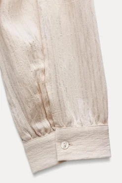 Online CAMISA ESTRUCTURA CUELLO BOBO Mujer Camisas / Blusas