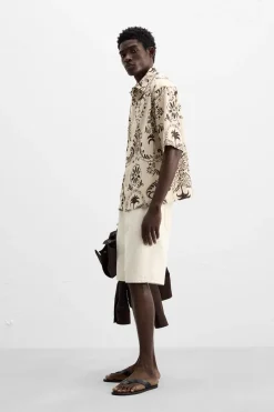 Clearance CAMISA ESTRUCTURA ESTAMPADA Hombre Camisas