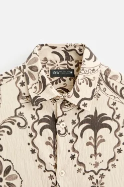 Clearance CAMISA ESTRUCTURA ESTAMPADA Hombre Camisas