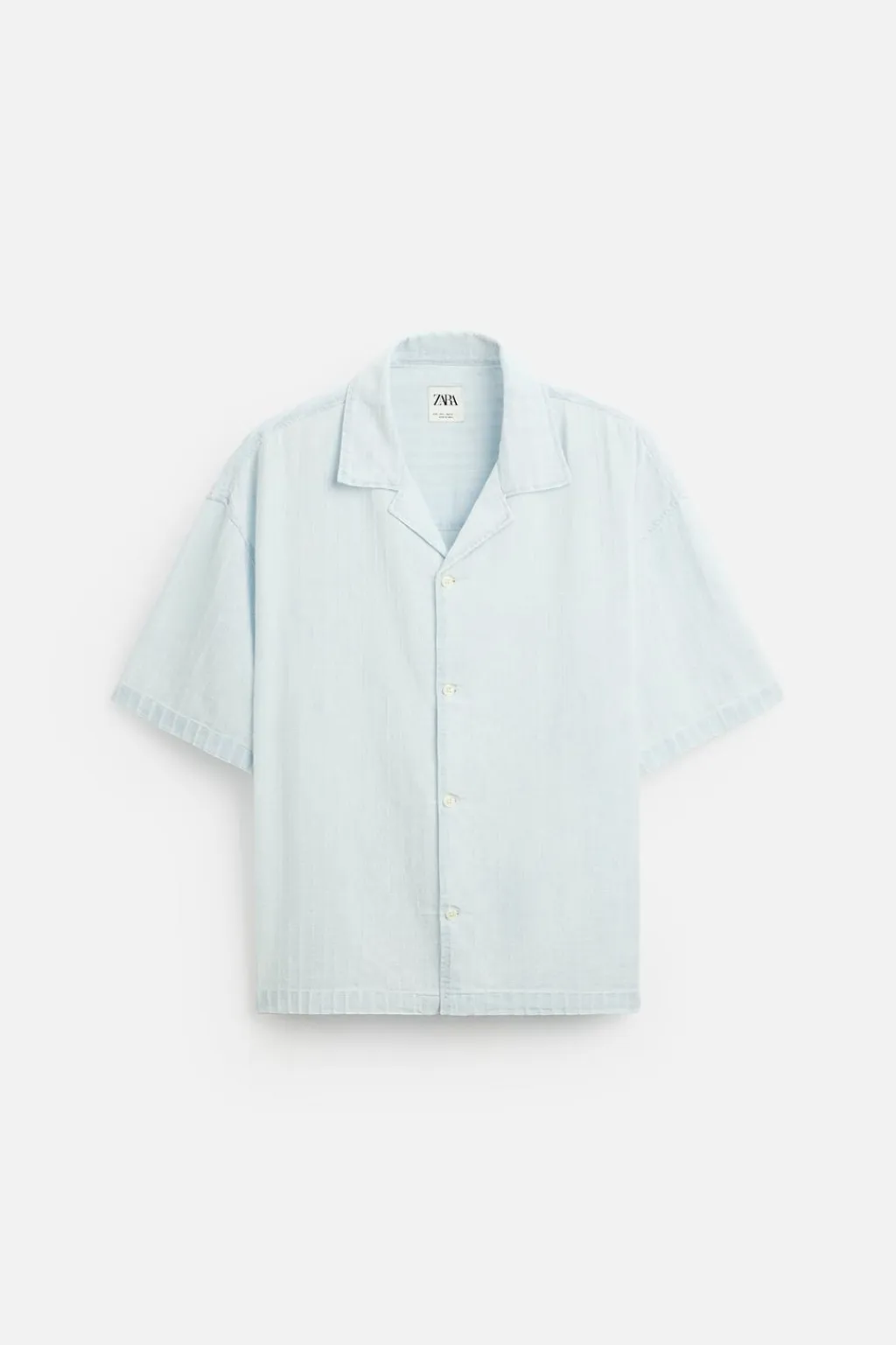 New CAMISA ESTRUCTURA LAVADA Hombre Camisas