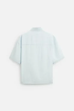 New CAMISA ESTRUCTURA LAVADA Hombre Camisas