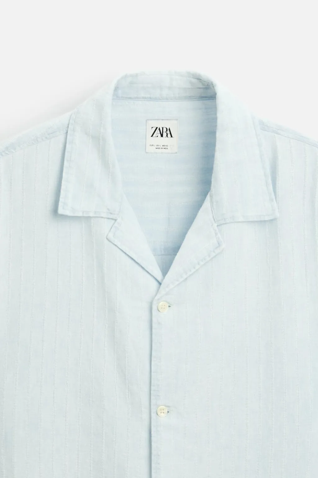 New CAMISA ESTRUCTURA LAVADA Hombre Camisas