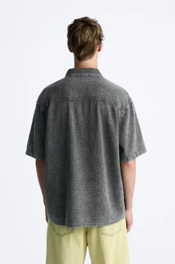 Discount CAMISA ESTRUCTURA LAVADA Hombre Camisas