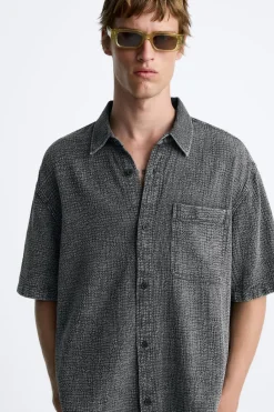 Discount CAMISA ESTRUCTURA LAVADA Hombre Camisas