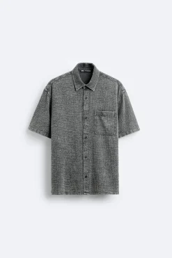 Discount CAMISA ESTRUCTURA LAVADA Hombre Camisas
