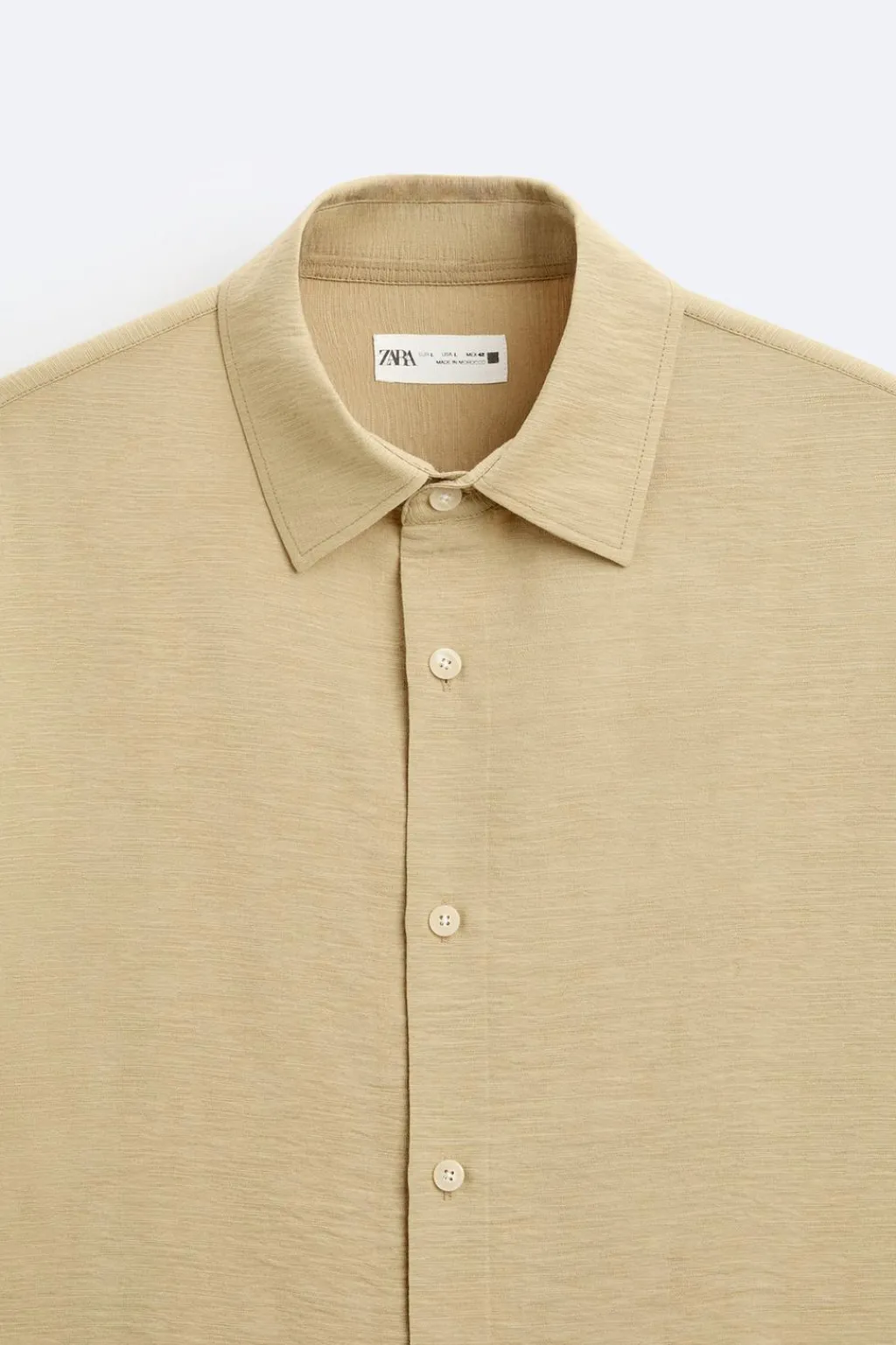 New CAMISA ESTRUCTURA MEZCLA VISCOSA Hombre Camisas