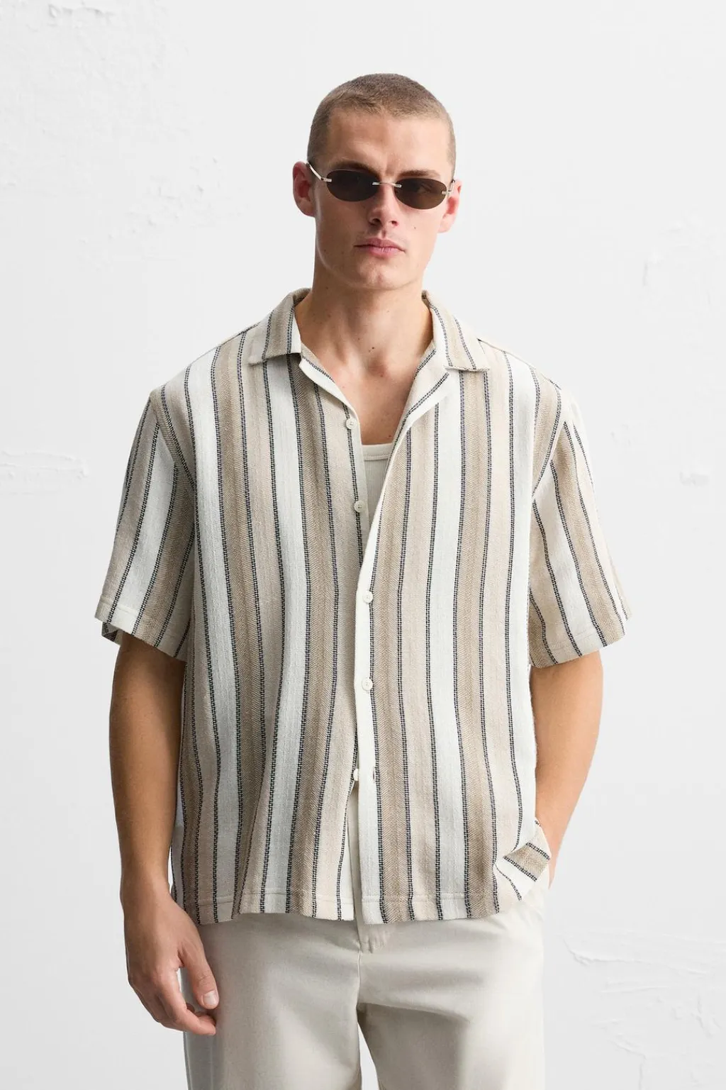 Online CAMISA ESTRUCTURA RAYAS Hombre Camisas