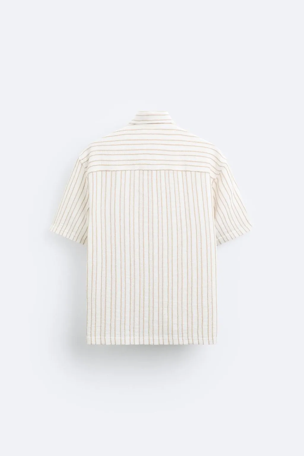 New CAMISA ESTRUCTURA RAYAS Hombre Camisas