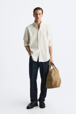 Clearance CAMISA ESTRUCTURA RAYAS Hombre Camisas