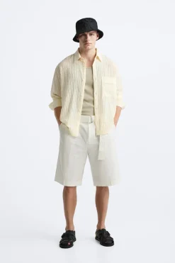 Fashion CAMISA ESTRUCTURA RAYAS Hombre Camisas