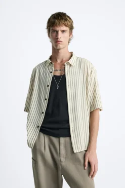 Hot CAMISA ESTRUCTURA RAYAS Hombre Camisas