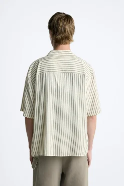 Hot CAMISA ESTRUCTURA RAYAS Hombre Camisas