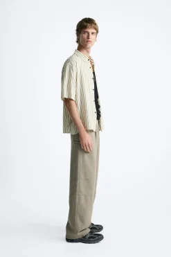 Hot CAMISA ESTRUCTURA RAYAS Hombre Camisas