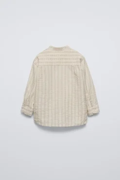 Niños ZARA 1½ - 6 Años·Camisas / Sobrecamisas<CAMISA ESTRUCTURA RAYAS