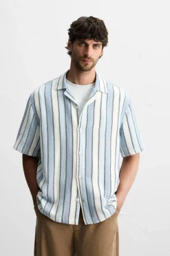 Online CAMISA ESTRUCTURA RAYAS Hombre Camisas