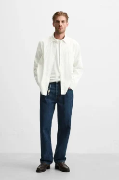 Clearance CAMISA ESTRUCTURA RAYAS Hombre Camisas