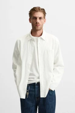 Clearance CAMISA ESTRUCTURA RAYAS Hombre Camisas