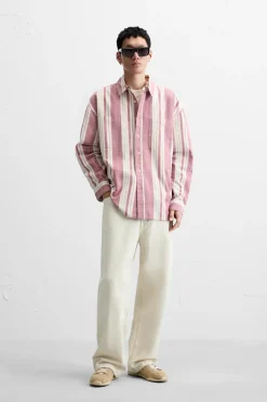 Discount CAMISA ESTRUCTURA RAYAS Hombre Camisas