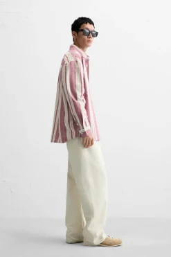 Discount CAMISA ESTRUCTURA RAYAS Hombre Camisas