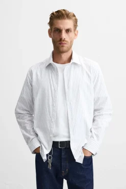 Online CAMISA ESTRUCTURA RAYAS Hombre Camisas