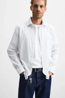 Online CAMISA ESTRUCTURA RAYAS Hombre Camisas